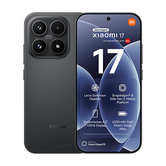 Xiaomi 17 5G Dual Sim 12GB RAM 256GB - Black 256GB Black Neuf DIDO-technologie